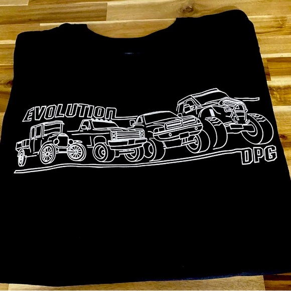 DPG Diesel Power Gear Evolution Men’s 2XL Black T-Shirt White Truck Graphics - Picture 3 of 6